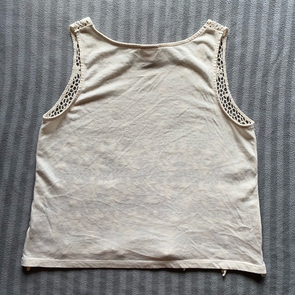 MOSSIMO cream flora lace tank - Picture 3 of 4
